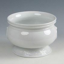 PGM1*^몰백자 고리문 도자기 향로(대) 꽂이 홀더 받침 제사용햘오 제수용품 도기 고급 인테리어소품 장식소품^*1췤pgm