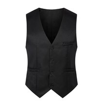 FANSYLI 남성 정장 조끼 봄 가을 비즈니스 레저 전문 정장 조끼 캐주얼 파티 베스트 652호 7C