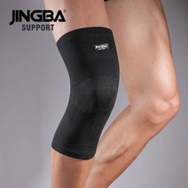 Jingba 지지대 1pcs 나일론 붕대 무릎보호대 팔찌 발목 팔꿈치 패드 손 농구 무릎, 퓨어 블랙 무릎 패드, 에스엠, 1개