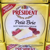 PRESIDENT 쁘띠 브리 치즈 125g 3개, 일반포장