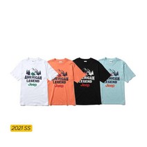 지프 지프 남여공용 캠핑 그래픽 반팔티 JM2TSU591 블랙