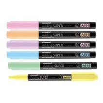 모나미)에딩 슈퍼형광펜600 (6색/파스텔 세트)