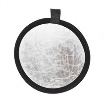 반사 보드 2-in-1 Collapsible Round 30cm 사진 스튜디오 용 라이트 그립 리플렉터, 01 Black, 1개