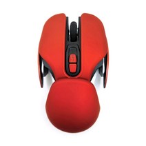 무선 마우스 노트북 컴퓨터 게임용 niye mute ergonomic 알루미늄 합금, 빨간색, 협력사