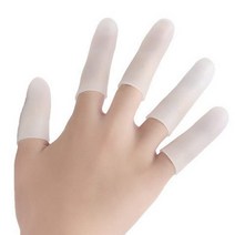 손가락 보호대 엄지 실리콘 다섯손가락 관절 고정, 화이트057170CM