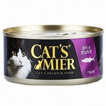 캣츠미어 고양이 사료 참치 흰살토핑, 170g, 36개