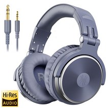무선핀마이크 Oneodio-유선 오버 이어 헤드셋 마이크 포함 Hifi 스튜디오 DJ 헤드폰 전문 스테레오 모니터 접이식 이어폰, Pro-10 Purple