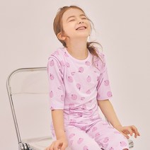 여아 애플 7부 내의 세트