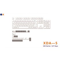 일반 PBT 키 캡 XDA 프로필 승화 영어 일본어 개인 캡 체리 MX 스위치 게임 기계식 키보드용, XDA-5