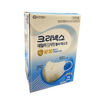 크리넥스 데일리 입체형 황사마스크 대형 KF80 지퍼백, 20개입, 1개