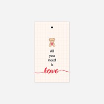 새담 TC59 all you need is love 택 10장 사랑 곰돌이 스윗 선물