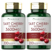 Carlyle 칼라일 타트체리 3600mg 200캡슐 2팩