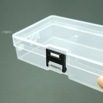 소형 공구 보관함 긴 못 나사 육각 렌치 자재 부품 보관 공구집 박스, 투명 미니 플라스틱 보관함
