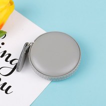스테인레스줄자 거리측정 PU 휴대용 개폐식 눈금자 높이 어린이 센티미터 인치 롤 신타 150cm, 7.grey round
