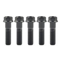 육각나사 육각머리볼트 세트 Xingxi 5pcs 티타늄 플랜지 육각 작은 헤드 볼트 M8X15 20 25 30 35 40 45 50 55 60 65mm 나사, [05] Blk, [01] M8, [05] 35mm