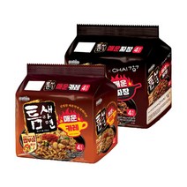 팔도신제품 틈새라면짜장 4입 + 틈새라면카레 4입, 1세트