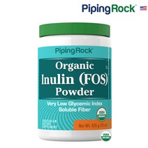 미국 Piping Rock 이눌린 프리바이오틱 Inulin Prebiotic FOS Powder (Organic) 15 oz (425 g)