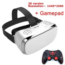 vr 3d 안경 VR 올인원 안경 가상 현실 V3H 2K 디스플레이 S900 쿼드 코어 1.7GHz 5.5 인치 IPS 3GB 16GB Wi, 2K white add Gamepad