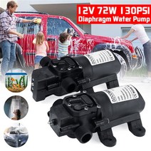 가압펌프 전기 워터 펌프 블랙 고압 다이어프램 D 12V 130PSI 6L/분 자체 프라이밍 냉각 세차 분무기, 02 Reflux