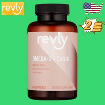 오메가3 1280mg 코큐텐 100mg 60소프트젤정 2통 레블리
