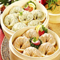 육즙이 가득 찬 고기왕만두와 입맛을 돋구는 김치왕만두 푸드짱, 고기왕만두/1봉 김치왕만두/1봉