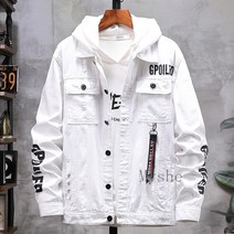 [Myshe]청 점퍼 패션 남자 슬림 긴팔 데님 코트 boy704FEI704NZWT03