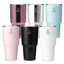 스텐 이중 보냉텀블러 대용량벤티사이즈 1리터텀블러 대형 안새는 아이스텀블러 컵 900mL AQ+338Q8eA, 선택콕 글로시와인