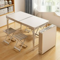 노점 매대 행사 이동식 접이식 판매대 예쁜 가판대 화이트 접이식 편한 야시장 플리마켓 의자 테이블, 더두꺼운튜브]120cm웜화이트