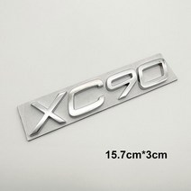 볼보 자동차 스타일링 엠블럼 뒷 트렁크 개조 배지 스티커 바디 데칼 XC90 T5 AWD, 02 NO.2