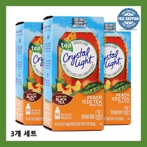 크리스탈 라이트 온더고 드링크믹스 복숭아 아이스티 10패킷 3개세트 구연산 사과산 Peach Iced Tea
