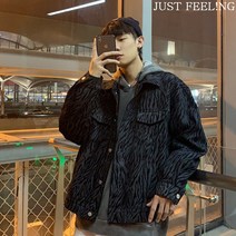 JUST FEEL!NG 남성니트 남성팬츠 남성숏패딩 루즈핏 데님코트 트위드재킷 남성재킷봄