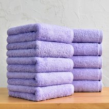[코튼앨리] 호텔 수건 40수 200g 코마사 타올, 10장, 바이올렛