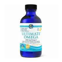노르딕 내추럴스 얼티메이트 오메가 2840 mg EPA 1460/DHA 1010 레몬 맛 119ml, 3병, 120정