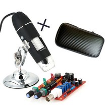 광학현미경 microscope 실체 생물 마이크로스코프 1600X USB 디지털 현미경 카메라 내시경 8 LED 확대경, 02 with box, 02 with box