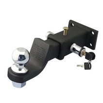 트레일러 후크 카라반견인장치 히치 볼마운트 견인차량, 리어 범퍼, 아니요, (블랙패키지+도난방지잠금장치)