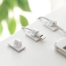 USB 스마트폰 케이블 전선정리 심플 클립 홀더 8EA, 단품, 상세 설명 참조