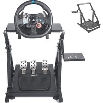 Dardoo 게이밍 스탠드 로지텍 G29G920G923 Thrustmaster Fanatec에 적용 Xbox PS4 PC와 호환되며 휠 조정 가능 스티어링 레이싱 시뮬레이터 휠과 페달은 포함되어 있지 않습니다.