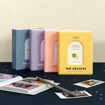 아카이브 2단 콜북 포토카드 포카 앨범 폴라로이드 콜렉트북 포켓 사진첩 포토북 명함 생일 기념일 선물, 03 LAVENDER