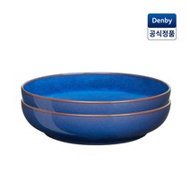 덴비 임페리얼 블루 둥근 엑스트라 라지 보울 2P 세트, 단품