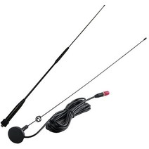 라디오 안테나 UT-108UV 이득 안테나 SMA-Female 듀얼 밴드 UHF / VHF Baofeng UV-5R BF-888S & RH901S, 하나, 검정