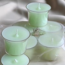 약쑥 대용량 PC 티라이트 4개입 천연 양초세트