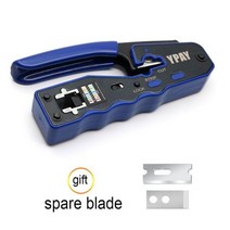 YPAY rj45 crimper 네트워크 도구 플라이어 cat5 cat6 8p rg rj 45 이더넷 케이블 스트리퍼 프레스 와이어 클램프 집게 클립 rg45 lan, SET A