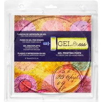 Gel Press 젤 프린팅 플레이트 20.3cm(8인치) 원형 10806-8, 01 6