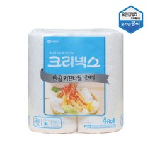 크리넥스 KLX 안심 클래식 키친타올 150매 4롤 03229, 4개입, 1개
