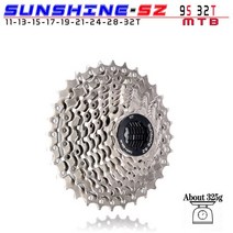 로드 MTB 자전거 부품 스프라켓 SUNSHINE-산악 자전거 프리휠 자전거 스프로킷 MTB 카세트 8/9/10/11/12 속도 32/36/40/42/46/T Shimano/SRAM 용, 05 9S 11-32T silver