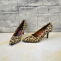 호피 구두 펌프스 페미닌 굽 레오파드 무늬 힐 가을