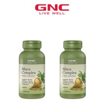 2병구성 GNC 허벌 플러스 마카 콤플렉스 60 캡슐 페루 마카 사포닌 함유
