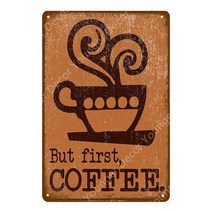 그릇 이쁜 접시 홈카페 신혼집 주방 집들이선물 Italiano 커피 금속 징후 아이디어 차 플 라크 빈티지 벽 장식 부엌 바 카페 레트로 터 철 그림 YI114, YD3750AI_20x30cm