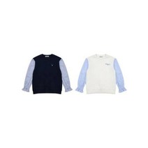 레노마키즈 [꼬망스복합관] 2color 여아 소매셔츠배색 맨투맨 R2111T123