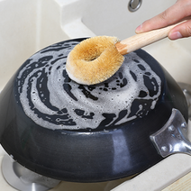 일본 고쿠보 오카자키 천연 코코넛 주방 브러시 3종 야자 청소솔 브러쉬, 02. 스몰 천연목 손잡이